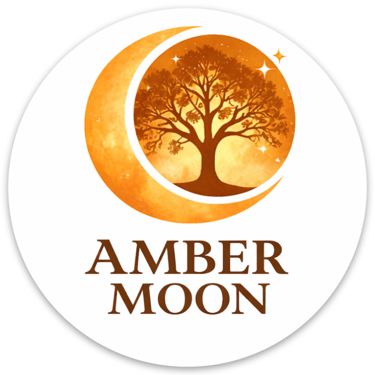 Amber Moon New Logo Sticker