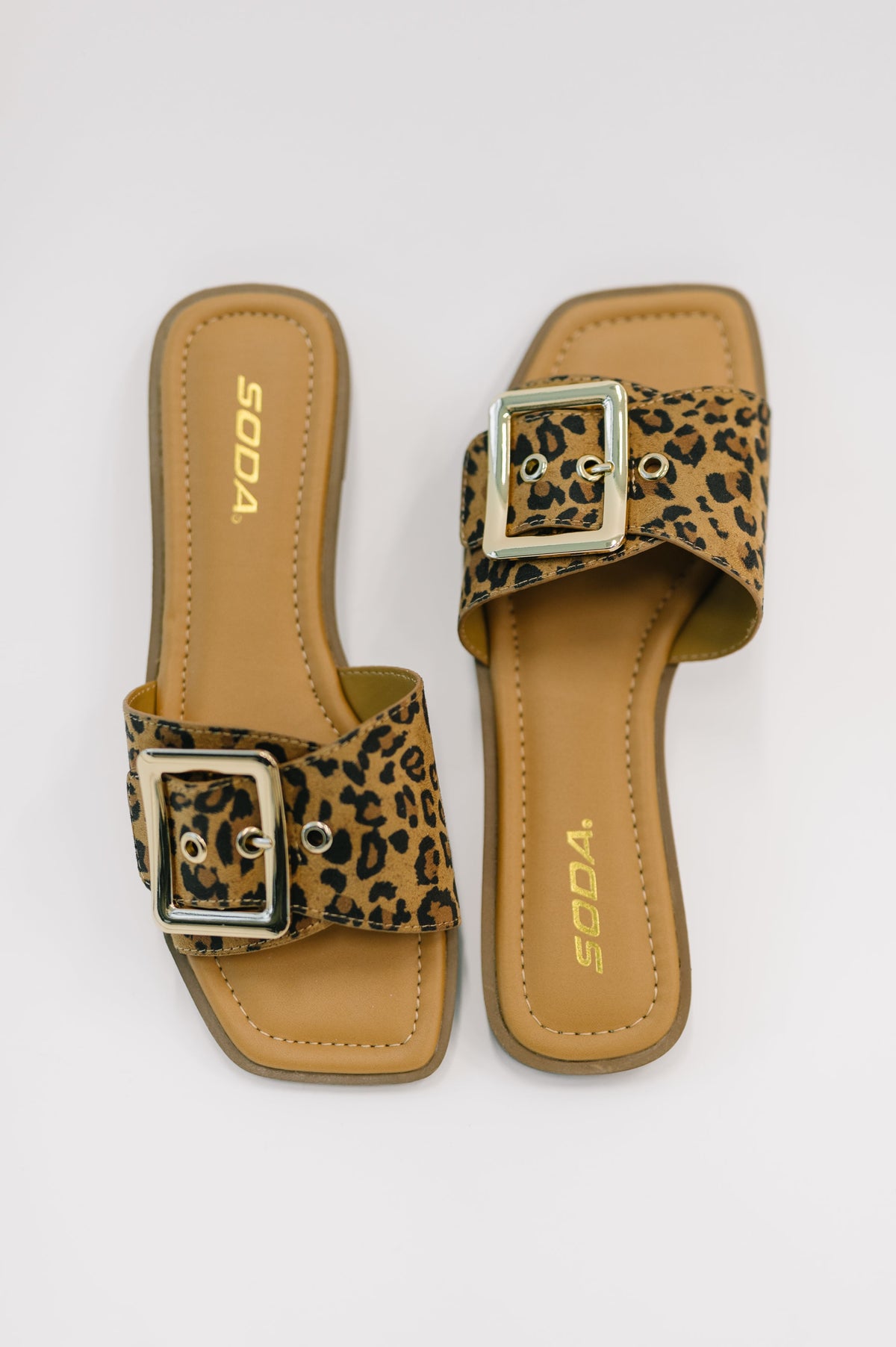 Leopard Slide Sandals