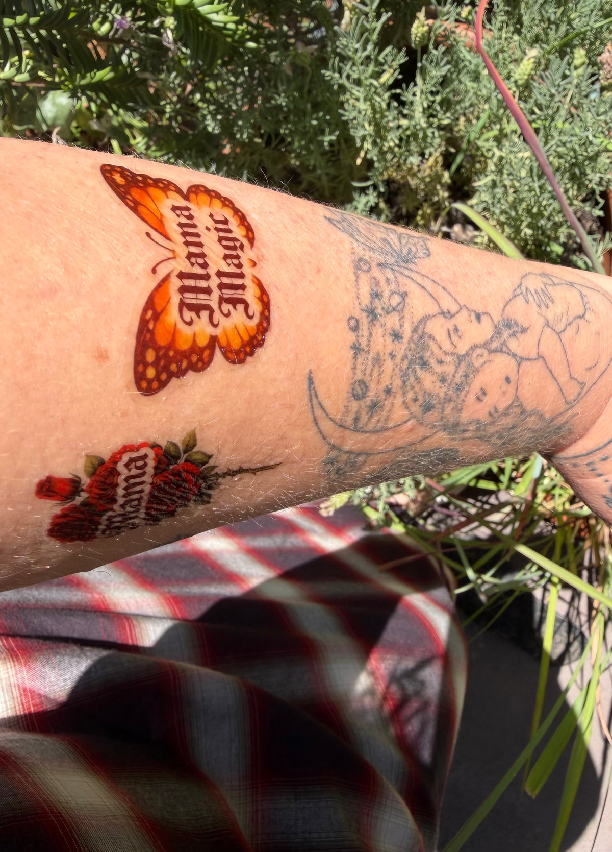 Amber Moon Boutique Rose Mama Temporary Tattoo