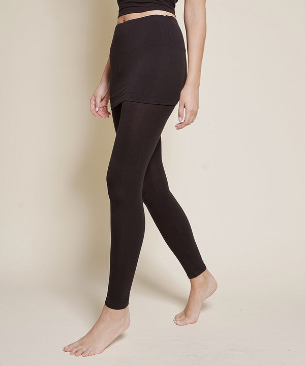 Organic Bamboo One-Piece Skirted Legging