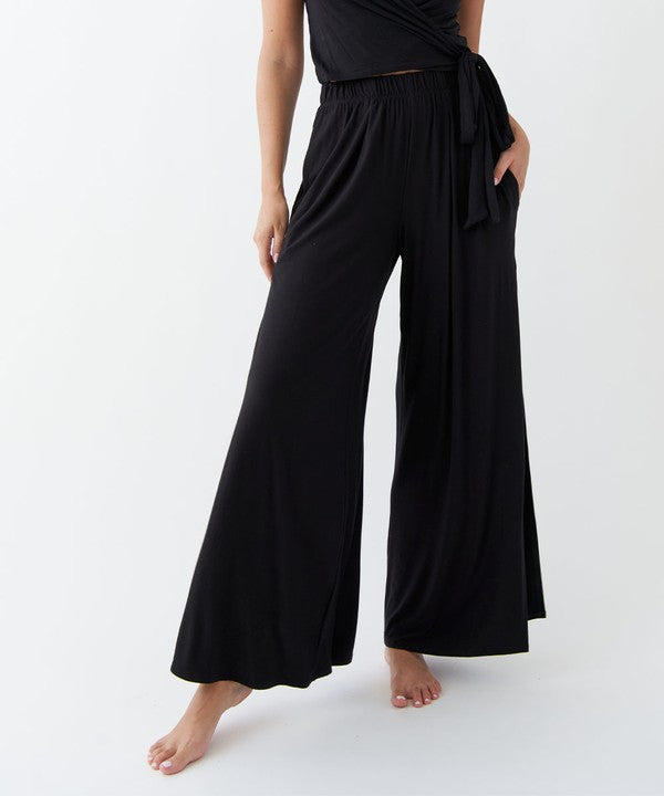 Organic Bamboo Split Leg Pants