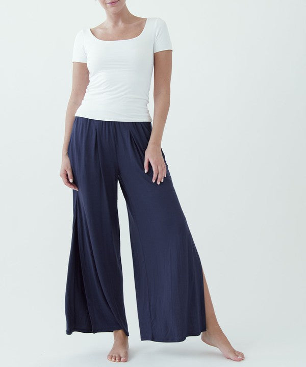 Organic Bamboo Split Leg Pants