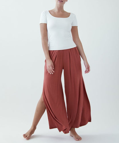 Organic Bamboo Split Leg Pants