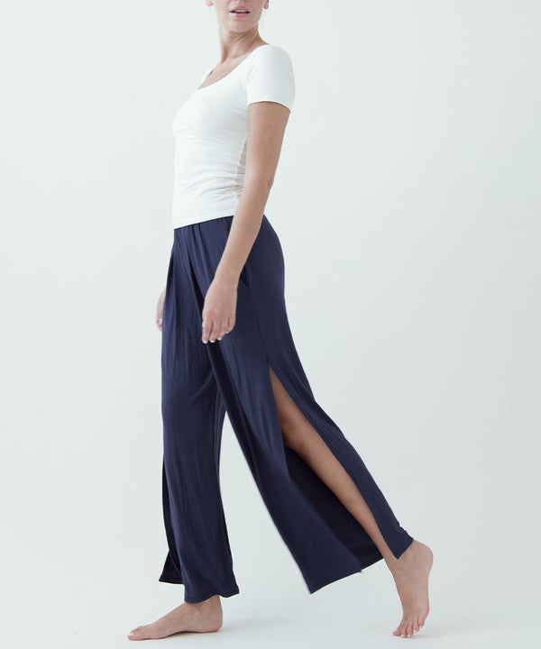 Organic Bamboo Split Leg Pants