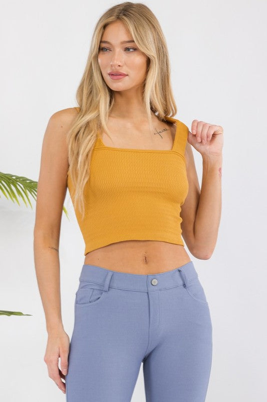 Seamless Crop Tank in multiple colors