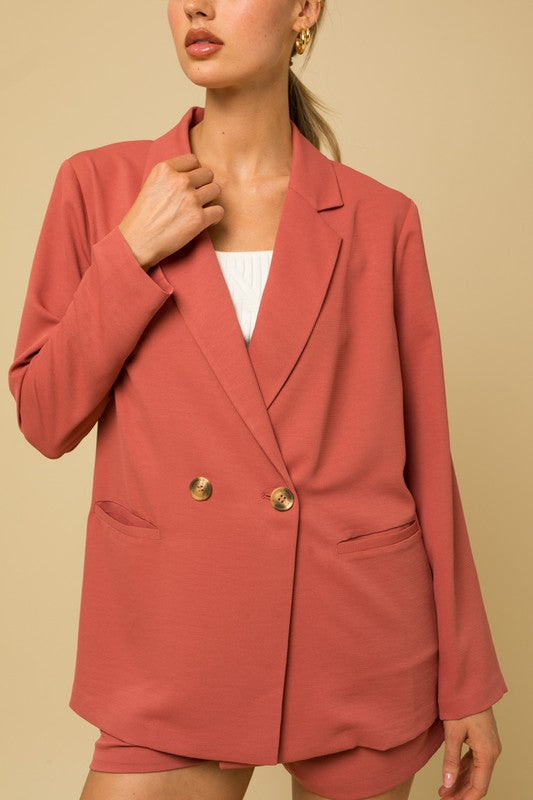 Coral Blazer  *Wear as a set