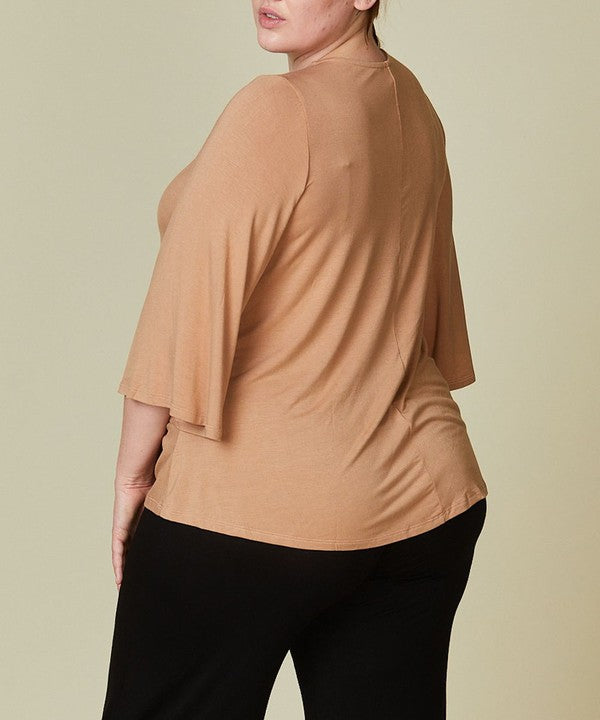 PLUS - Organic Bamboo 3/4 Sleeve Top