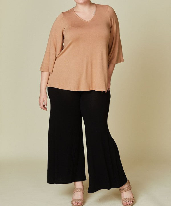 PLUS - Organic Bamboo 3/4 Sleeve Top