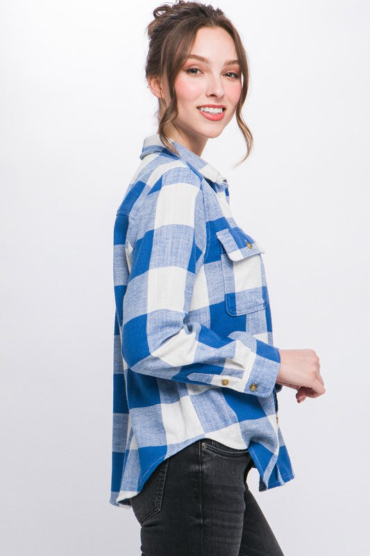 Norah Plaid Top