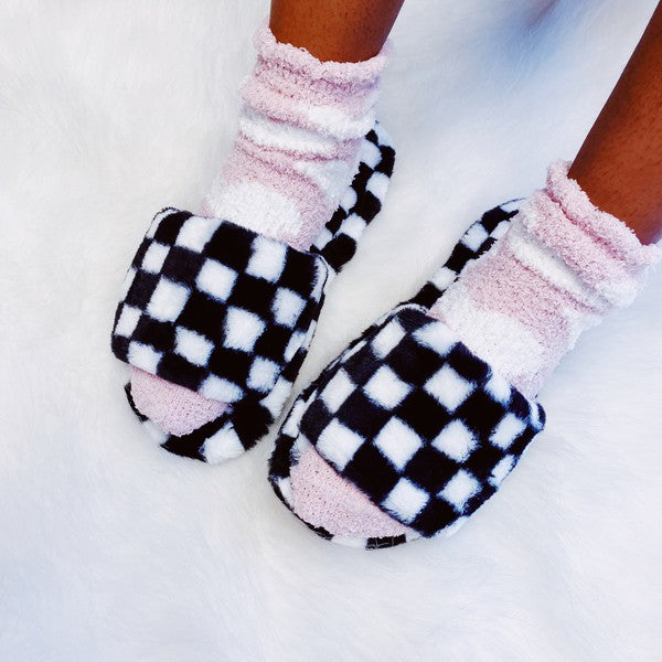 Checkered Slippers