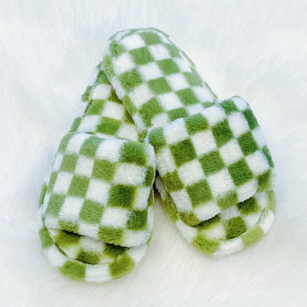 Checkered Slippers