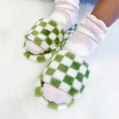 Checkered Slippers