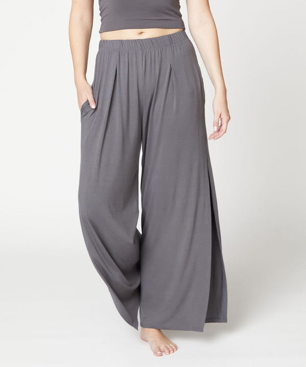 Organic Bamboo Split Leg Pants