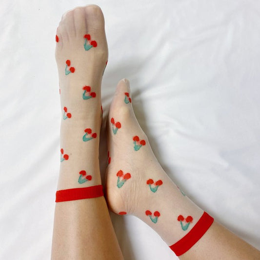 Fruit Sheer Socks - Set of 2