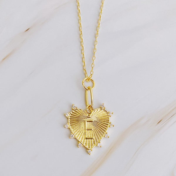 Initial Heart Necklace