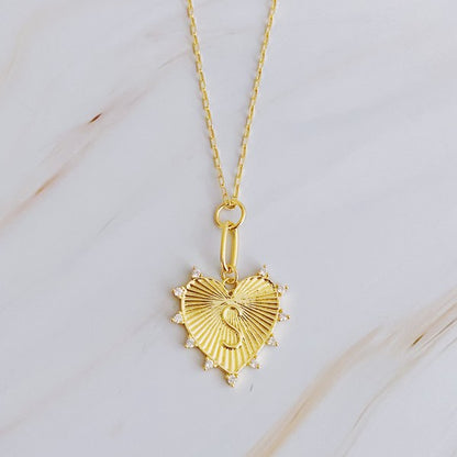 Initial Heart Necklace