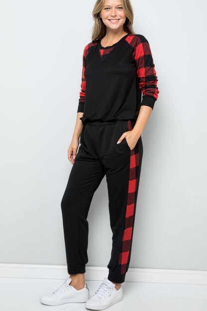 Plaid Side Sweats