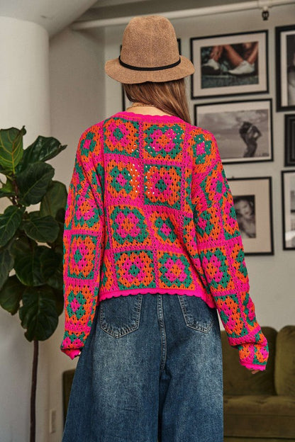 Crochet Patchwork Sweater