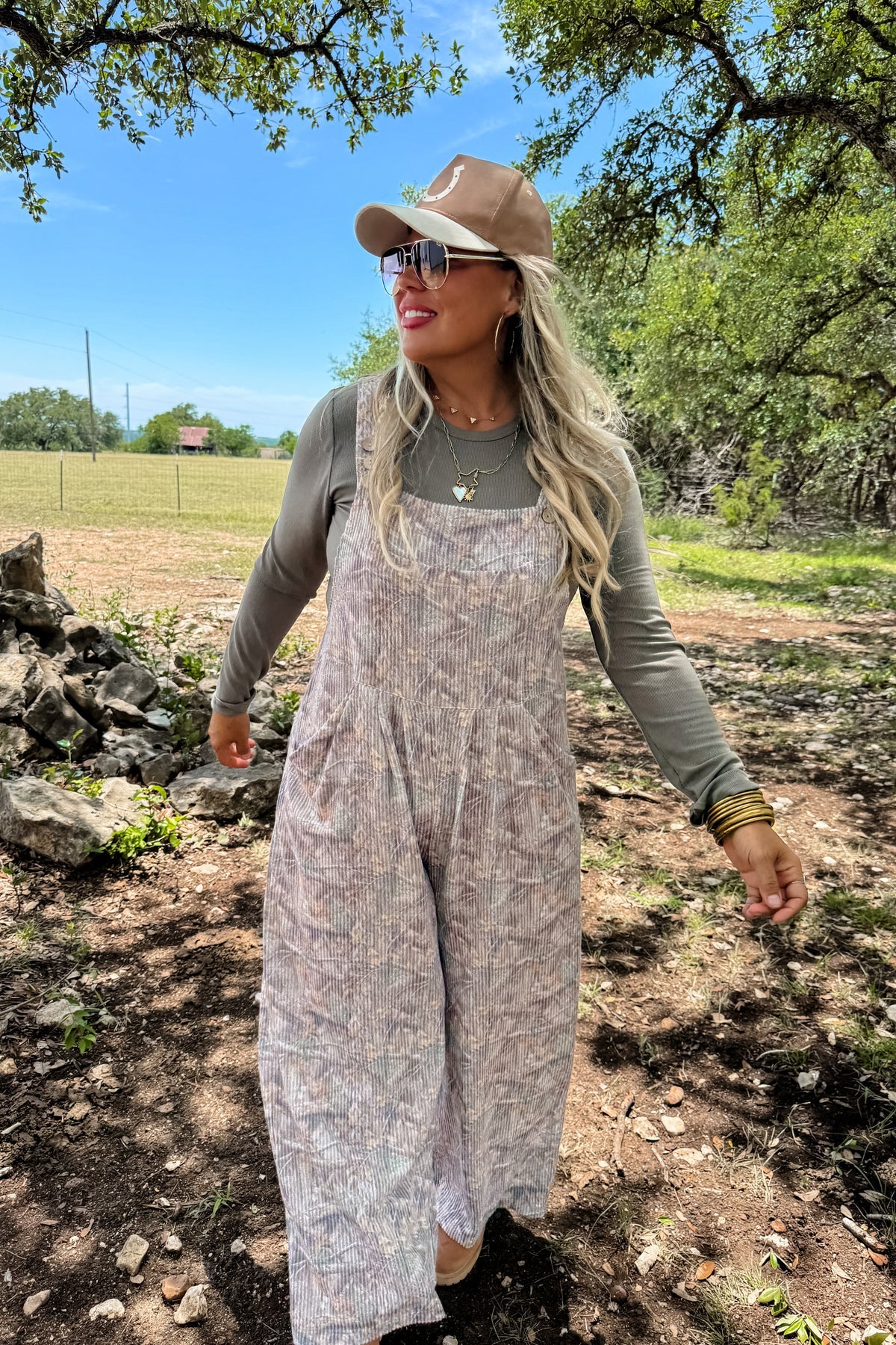 Camo Ribbed Overalls