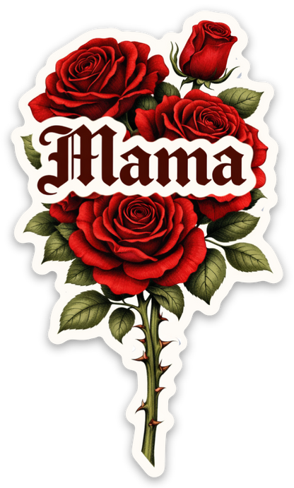 Amber Moon Boutique Rose Mama Sticker