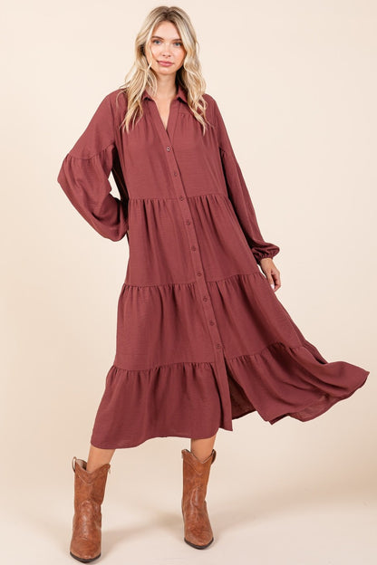 Feelings Tiered Midi Dress