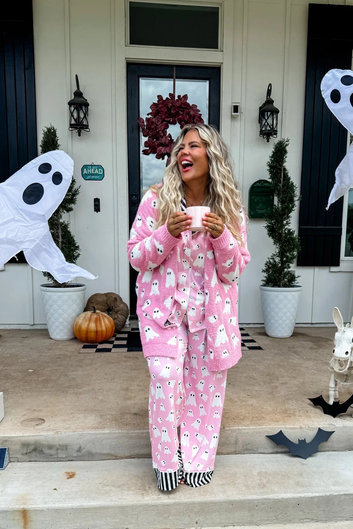 Pink Ghost Cloud Cardigan