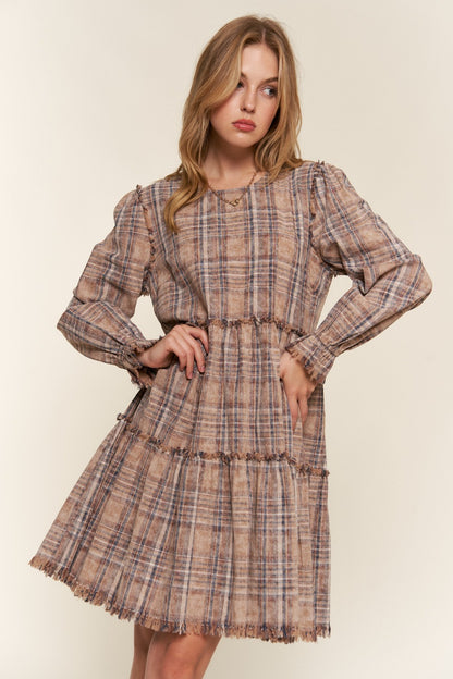 Morgan Plaid Dress