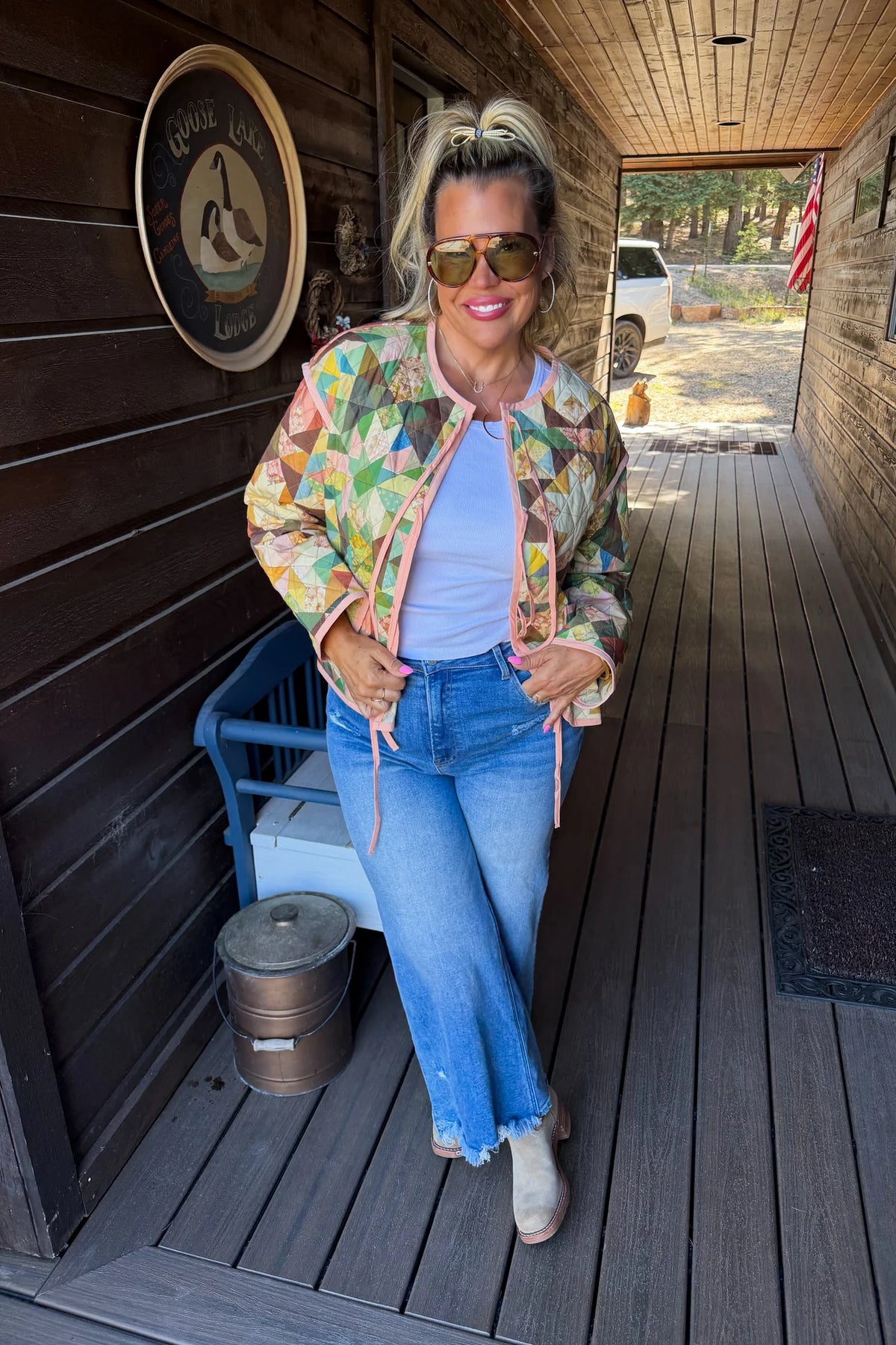 PREORDER: Patchwork 100% Cotton Quilted Jacket