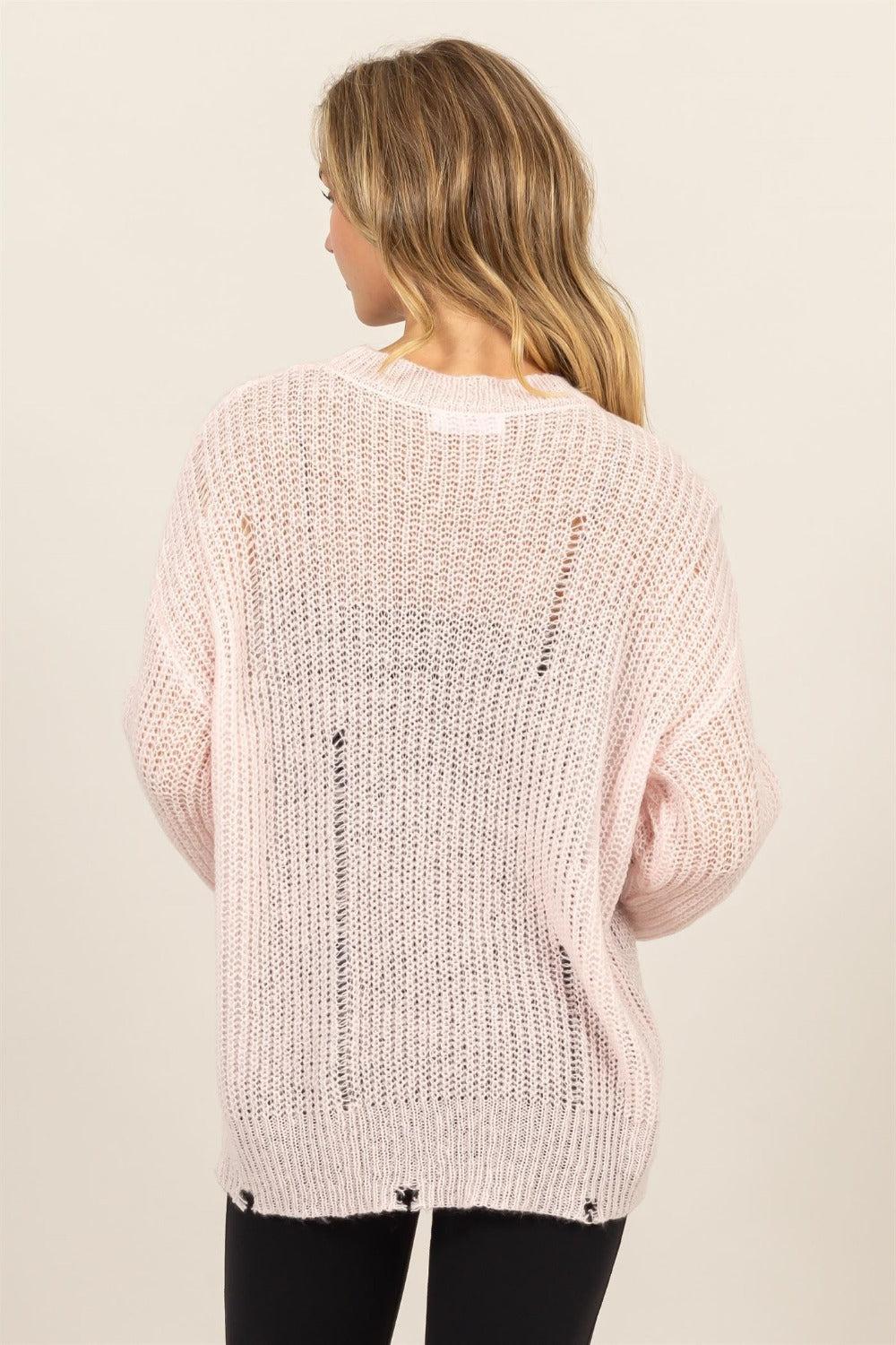 Jocelyn Sweater in Pale Pink