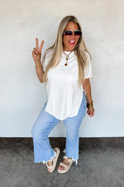 Basics: Joey Washed Cotton Boyfriend Tee