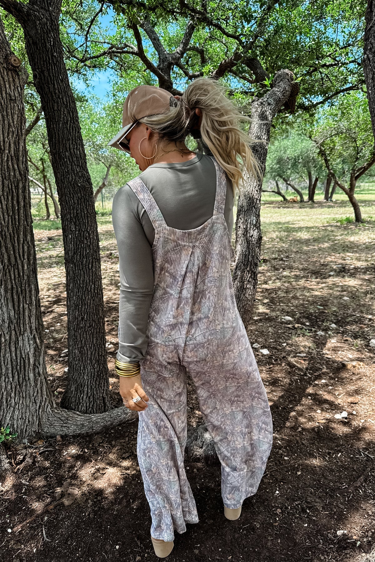 Camo Ribbed Overalls
