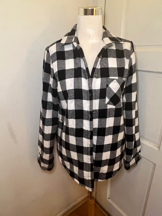 Amber Moon Revival: Buffalo Plaid Lined Shacket