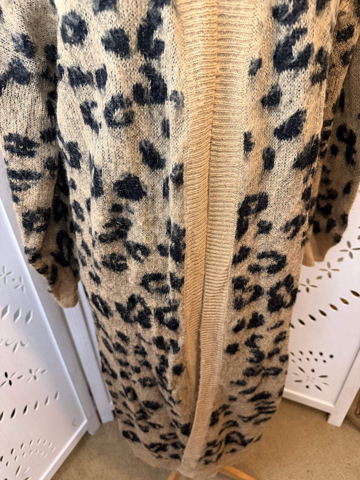 Amber Moon Revival: Long Leopard Cardigan Duster