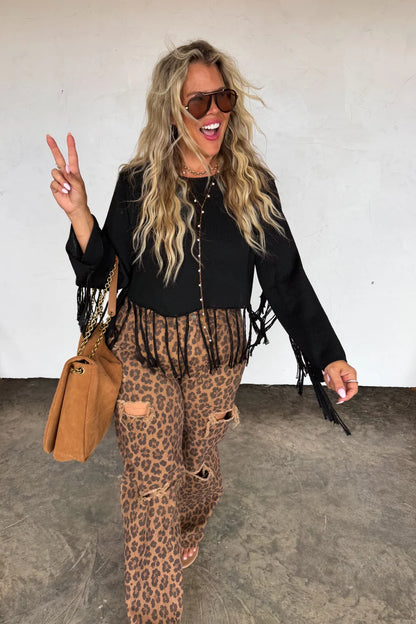 PREORDER: Cheetah Ashland Distressed Jeans