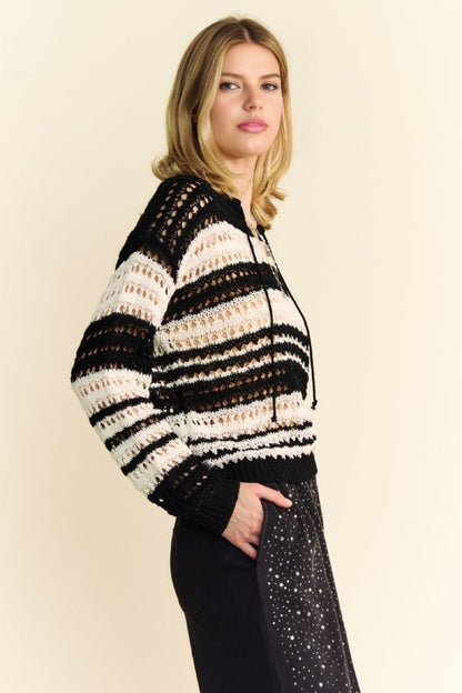 Striped Crochet Sweater