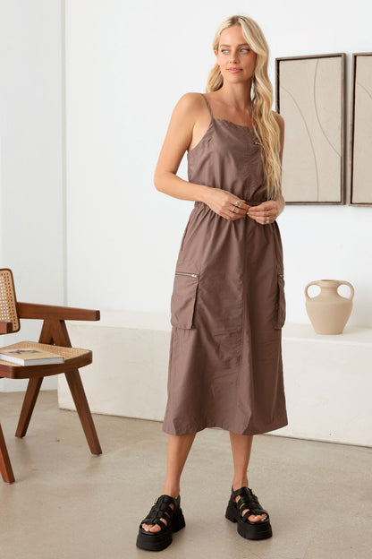 Cargo Midi Dress