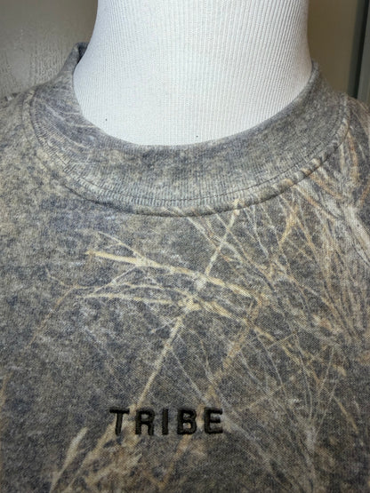 Amber Moon Revival: Tribe Kelley Brush Camo Crewneck Sweatshirt
