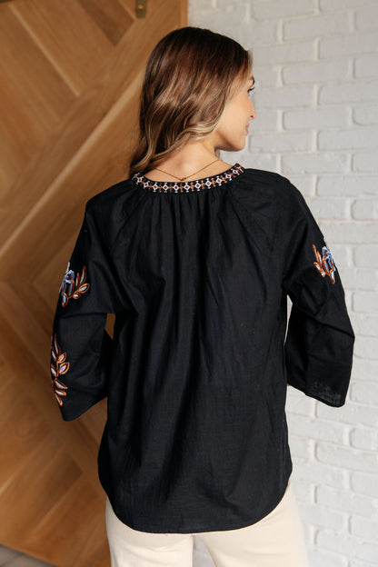 Cliffs Embroidered Blouse