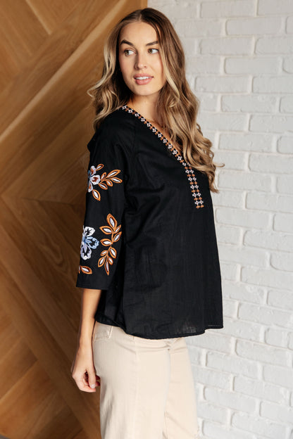 Cliffs Embroidered Blouse