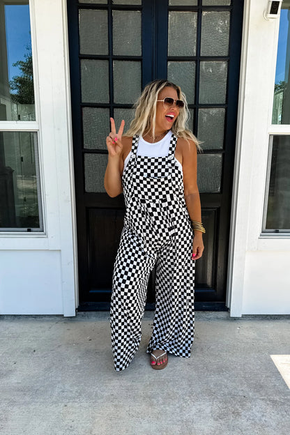 Checkered Overalls