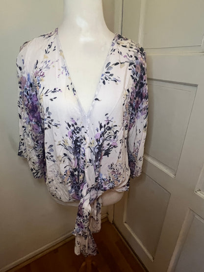 Amber Moon Revival: Love Stitch Tie Blouse