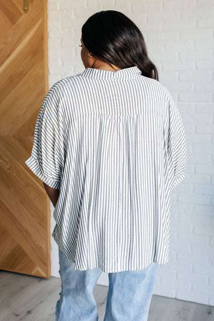 Meredith Striped Button Up