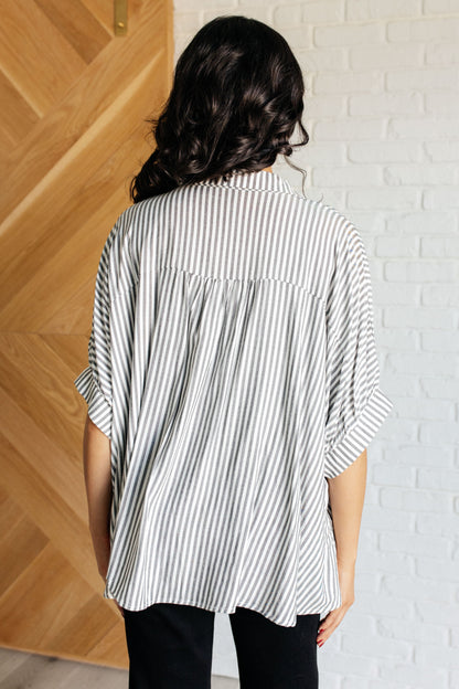 Meredith Striped Button Up