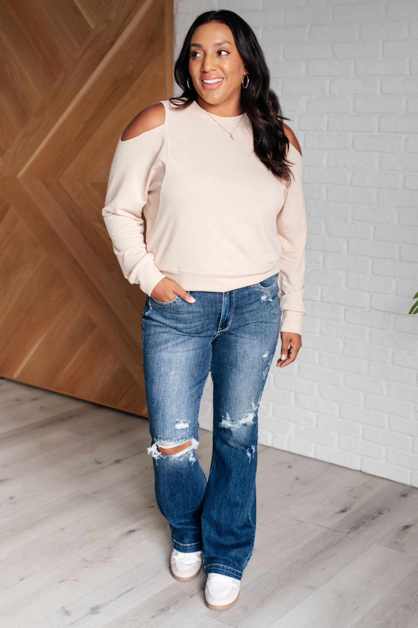 Catherine Cold Shoulder Blouse