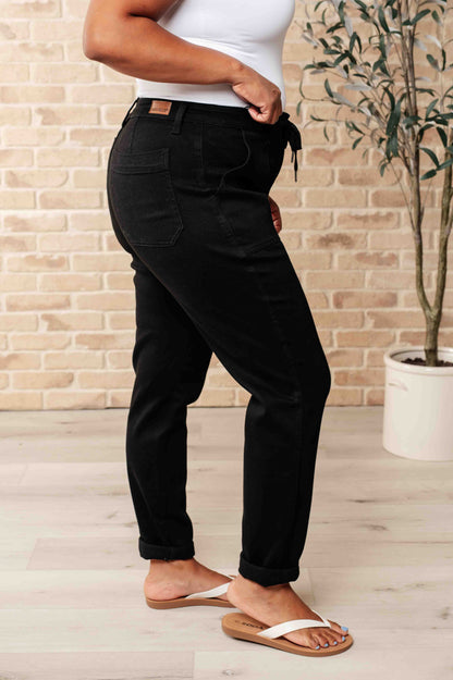 Demim Joggers in Black