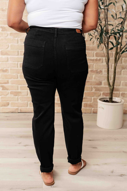 Demim Joggers in Black