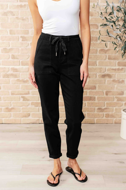 Demim Joggers in Black