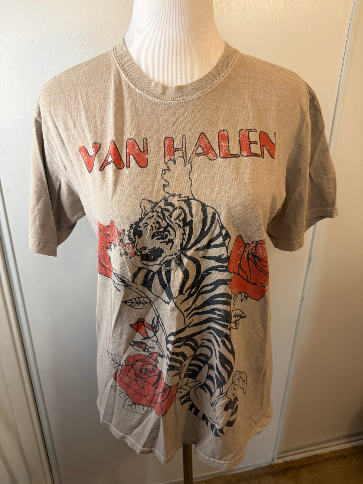 Amber Moon Revival: 100% Cotton Van Halen Women's Tiger Tee
