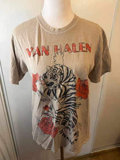 Amber Moon Revival: 100% Cotton Van Halen Women's Tiger Tee