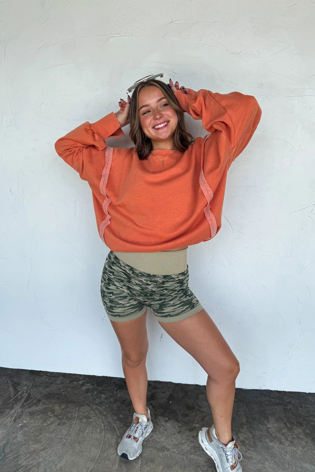 Camo Bra & Biker Short Set